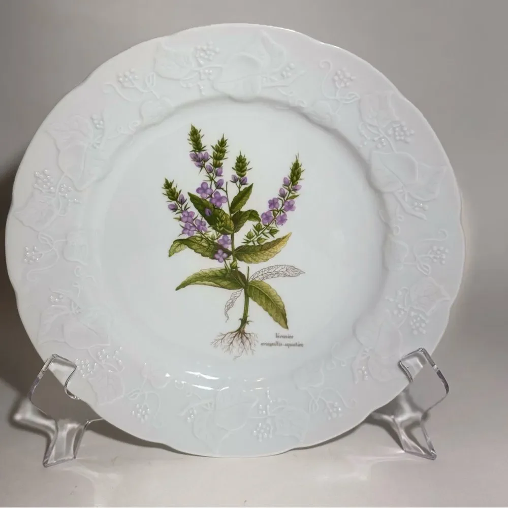 Vintage Dansk Botanical Ivy Veronica Anagallis Aquatica 9 3/4